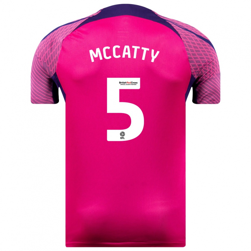 Hombre Camiseta Grace Mccatty #5 Morado 2ª Equipación 2023/24 La Camisa