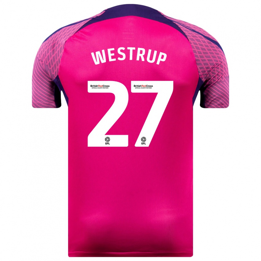 Hombre Camiseta Brianna Westrup #27 Morado 2ª Equipación 2023/24 La Camisa