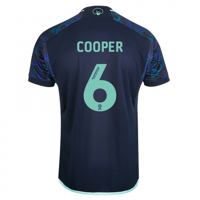Hombre Camiseta Liam Cooper #6 Azul 2ª Equipación 2023/24 La Camisa