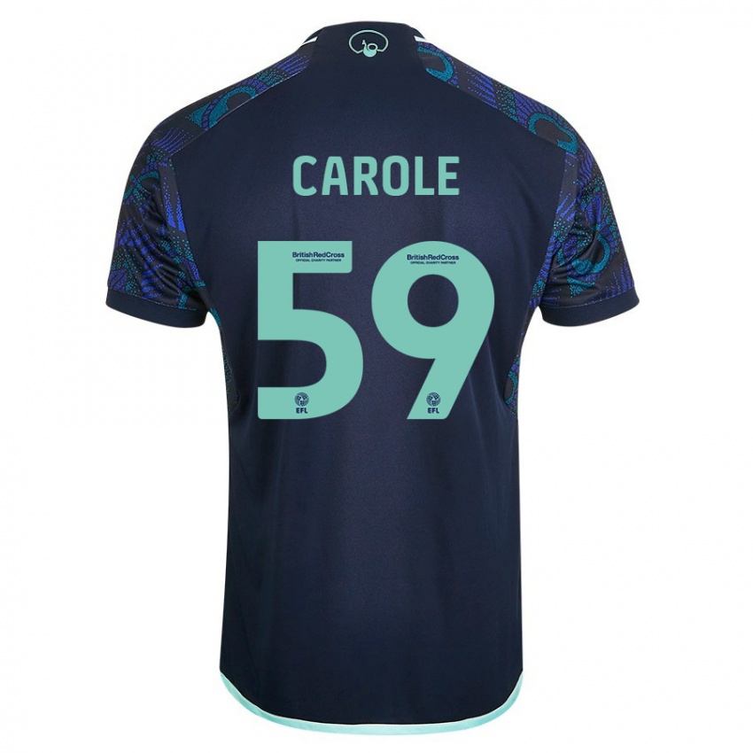Hombre Camiseta Keenan Carole #59 Azul 2ª Equipación 2023/24 La Camisa