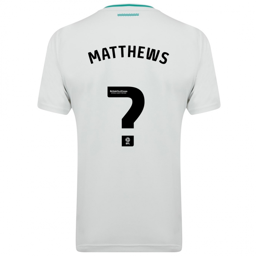 Hombre Camiseta Abdulhalim Okonola-Matthews #0 Blanco 2ª Equipación 2023/24 La Camisa