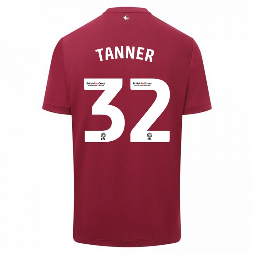 Hombre Camiseta Ollie Tanner #32 Rojo 2ª Equipación 2023/24 La Camisa