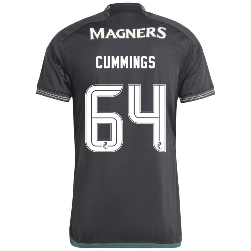 Hombre Camiseta Daniel Cummings #64 Negro 2ª Equipación 2023/24 La Camisa