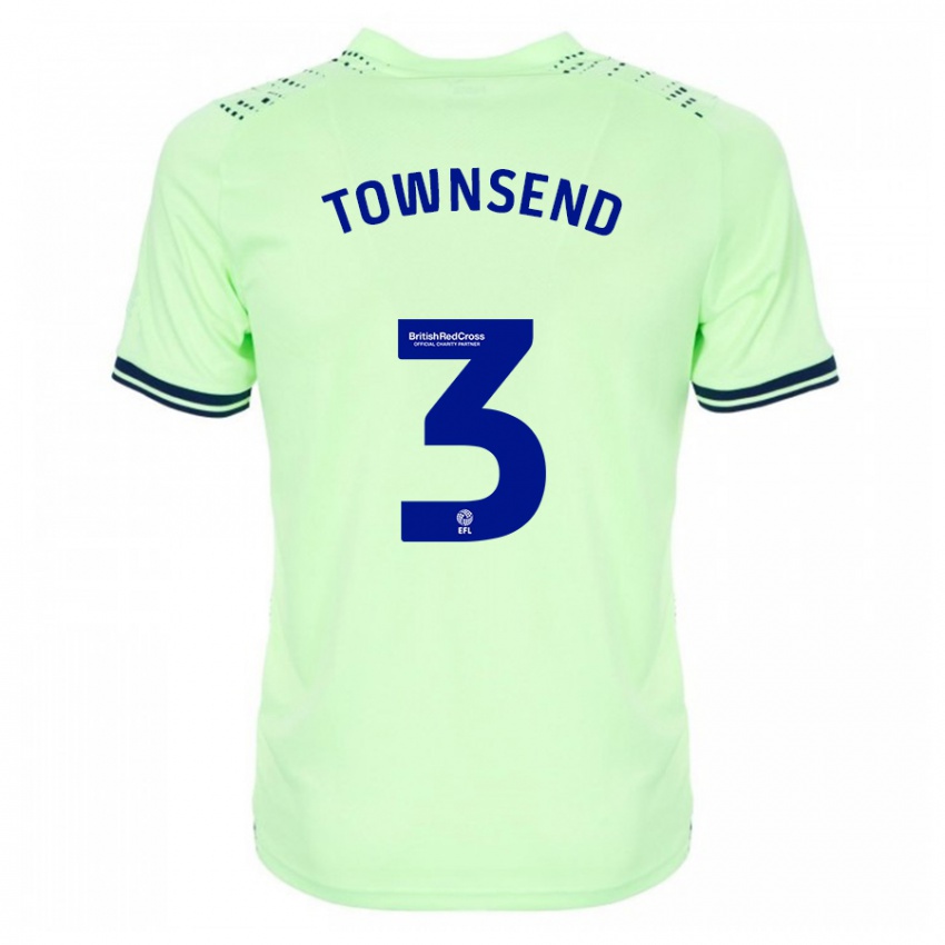 Hombre Camiseta Conor Townsend #3 Armada 2ª Equipación 2023/24 La Camisa