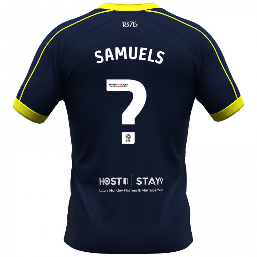 Hombre Camiseta Oliver Samuels #0 Armada 2ª Equipación 2023/24 La Camisa