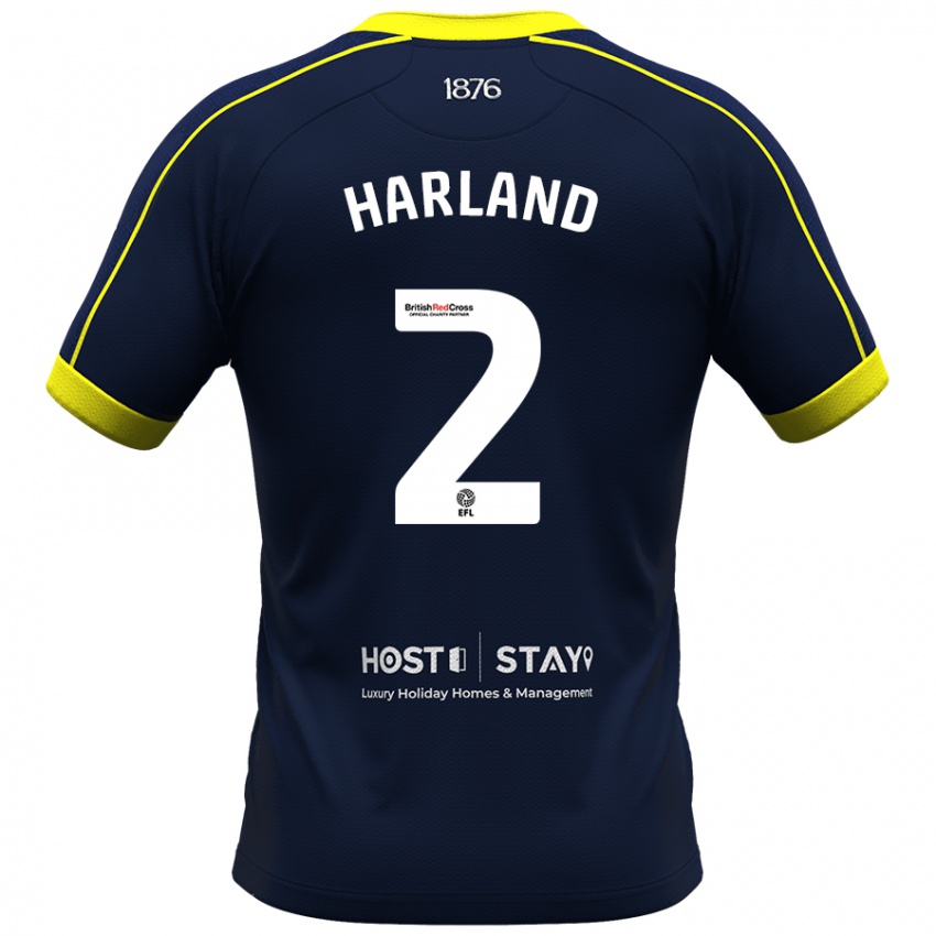 Hombre Camiseta Jane Harland #2 Armada 2ª Equipación 2023/24 La Camisa