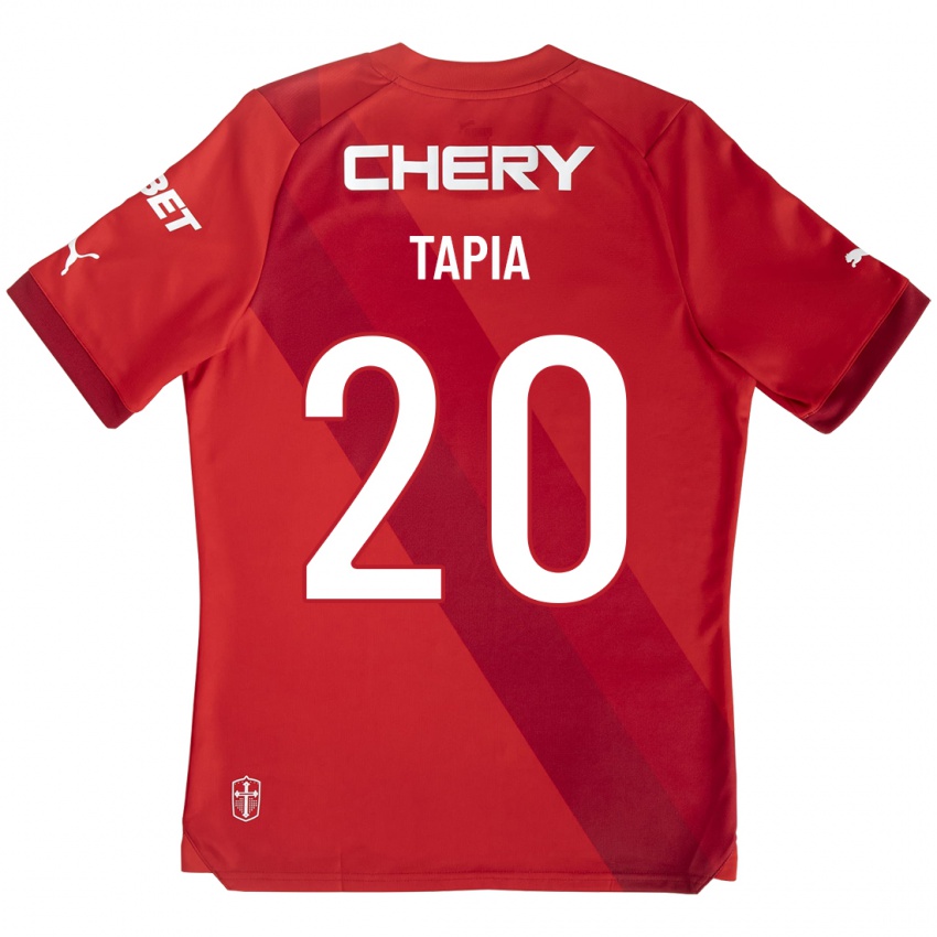 Hombre Camiseta Gonzalo Tapia #20 Rojo 2ª Equipación 2023/24 La Camisa