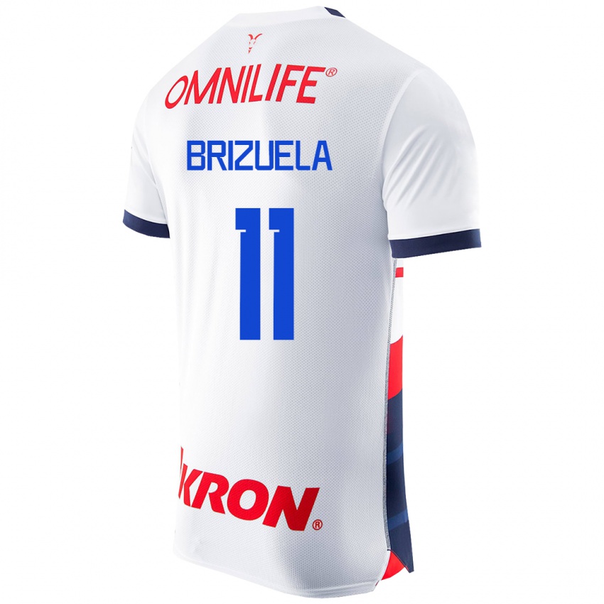 Hombre Camiseta Isaác Brizuela #11 Blanco 2ª Equipación 2023/24 La Camisa