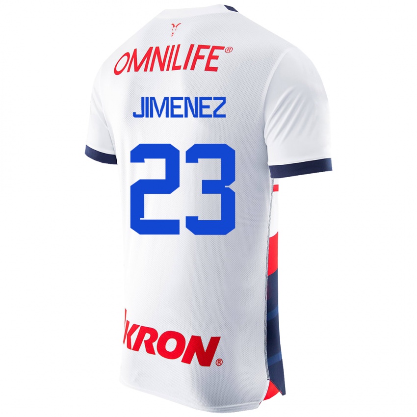 Hombre Camiseta Miguel Jiménez #23 Blanco 2ª Equipación 2023/24 La Camisa