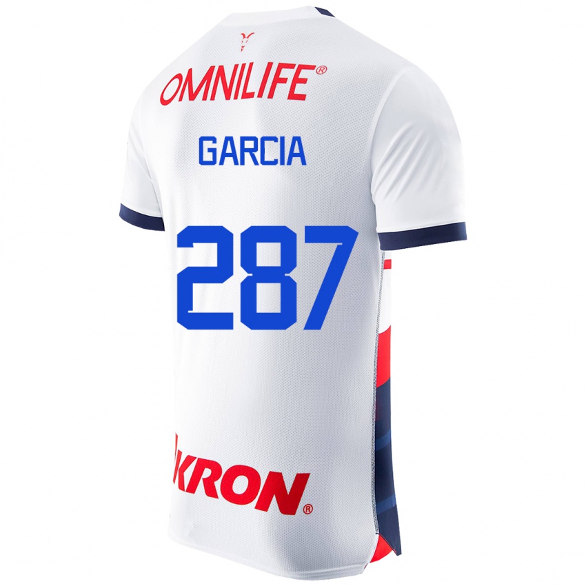Hombre Camiseta Gael García #287 Blanco 2ª Equipación 2023/24 La Camisa