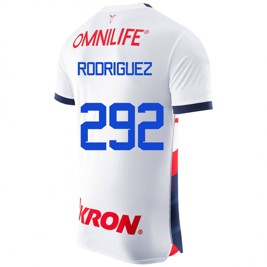 Hombre Camiseta Emiliano Rodríguez #292 Blanco 2ª Equipación 2023/24 La Camisa
