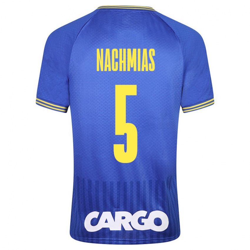 Hombre Camiseta Idan Nachmias #5 Azul 2ª Equipación 2023/24 La Camisa