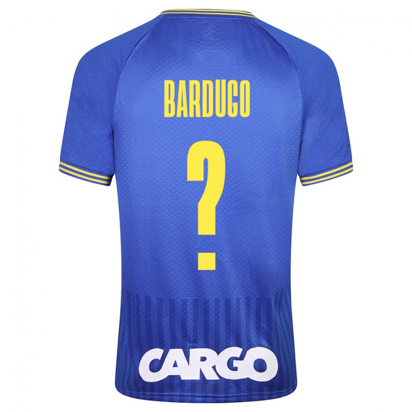 Hombre Camiseta Ori Bardugo #0 Azul 2ª Equipación 2023/24 La Camisa