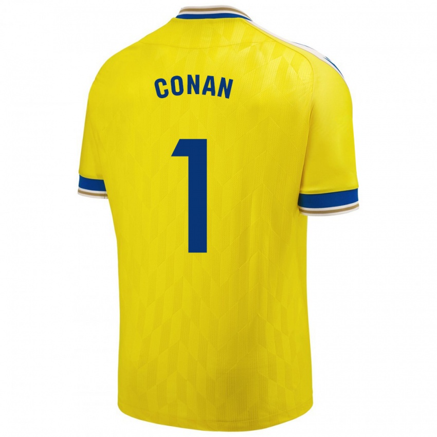 Mujer Camiseta Conan Ledesma #1 Amarillo 1ª Equipación 2023/24 La Camisa