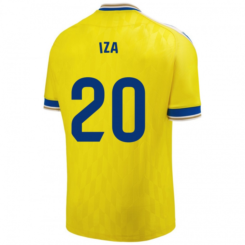 Mujer Camiseta Iza Carcelén #20 Amarillo 1ª Equipación 2023/24 La Camisa