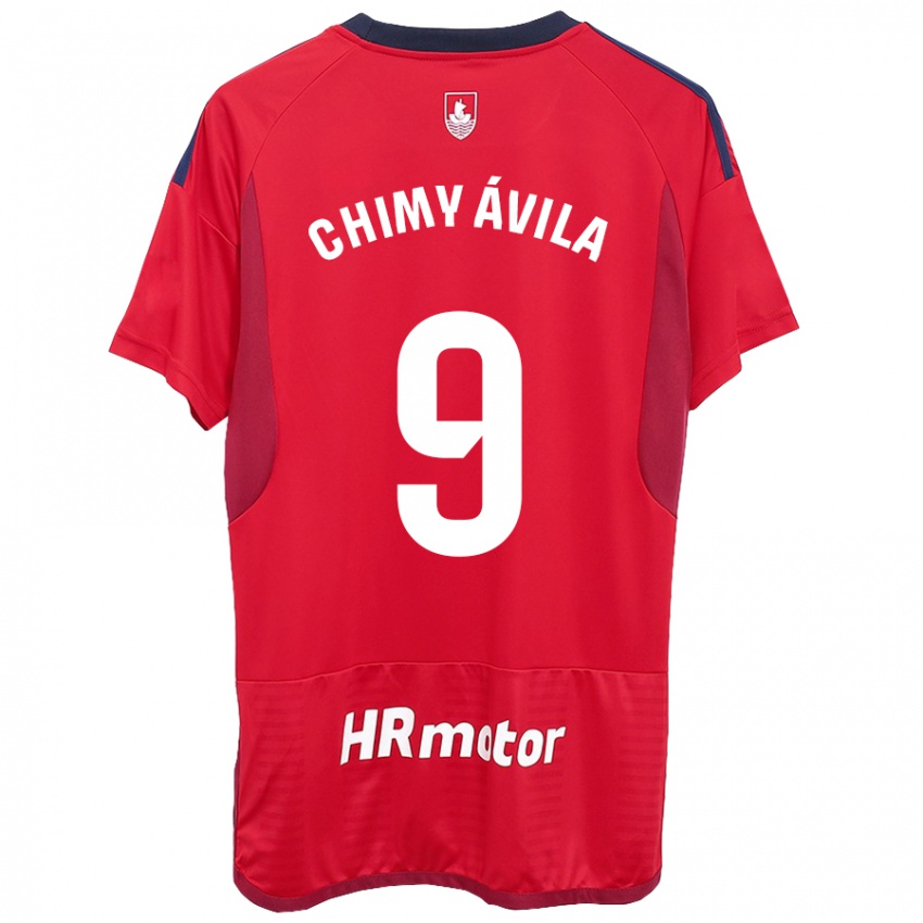 Mujer Camiseta Chimy Ávila #9 Rojo 1ª Equipación 2023/24 La Camisa