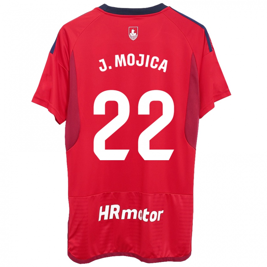 Mujer Camiseta Johan Mojica #22 Rojo 1ª Equipación 2023/24 La Camisa