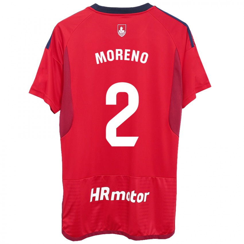 Mujer Camiseta Jorge Moreno #27 Rojo 1ª Equipación 2023/24 La Camisa