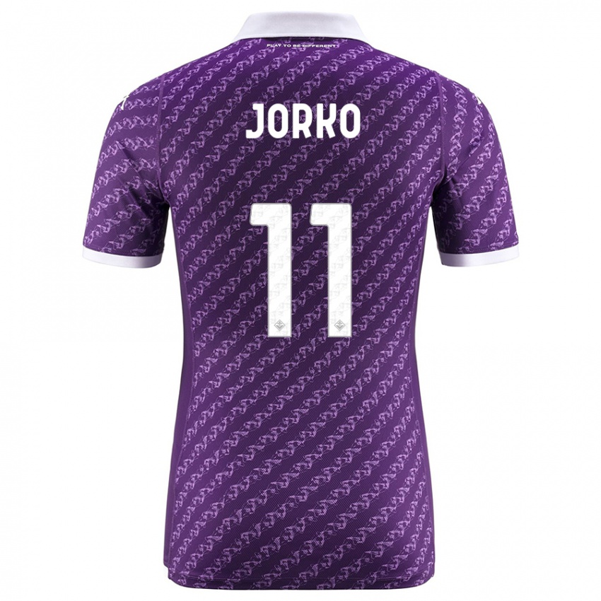 Mujer Camiseta Jonathan Ikone #11 Violeta 1ª Equipación 2023/24 La Camisa