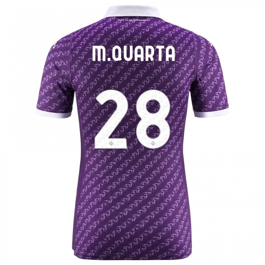 Mujer Camiseta Lucas Martinez Quarta #28 Violeta 1ª Equipación 2023/24 La Camisa