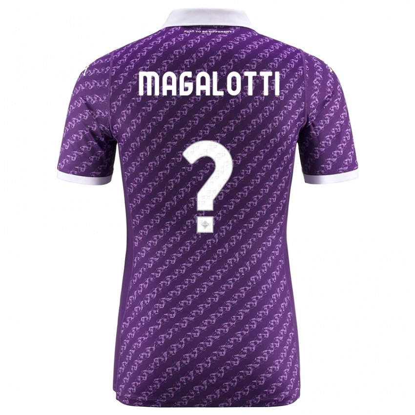 Mujer Camiseta Mattia Magalotti #0 Violeta 1ª Equipación 2023/24 La Camisa