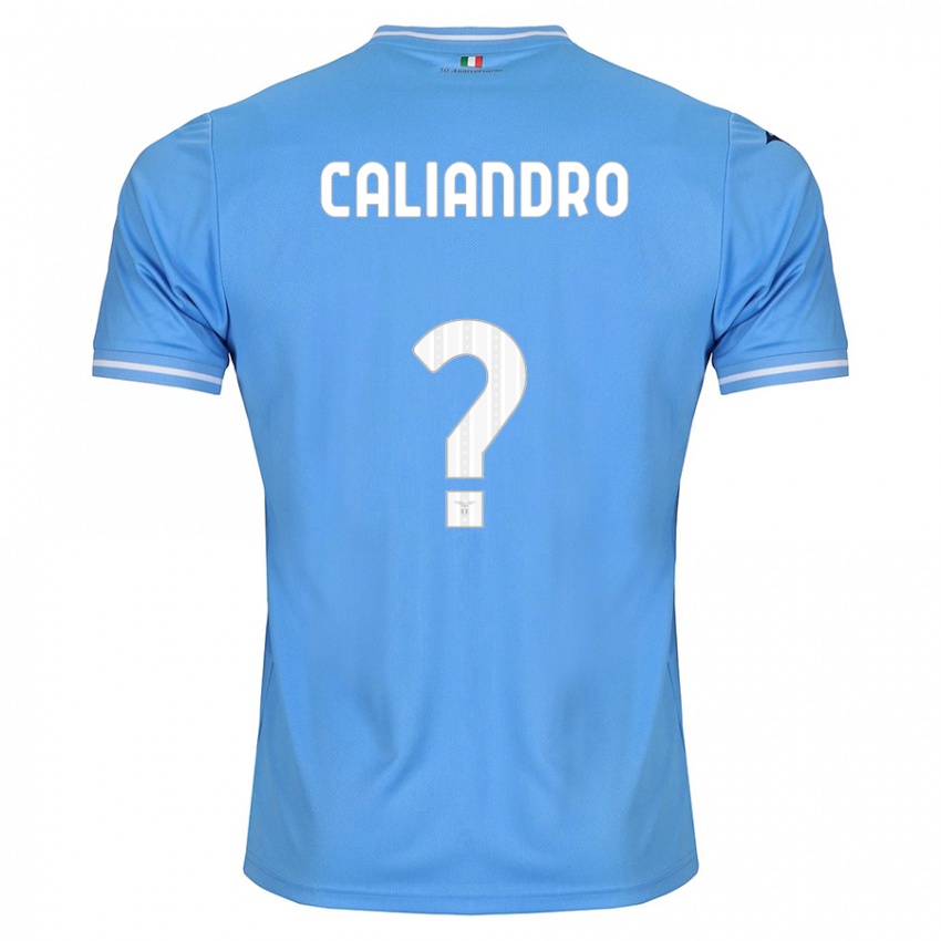 Mujer Camiseta Stanislao Caliandro #0 Azul 1ª Equipación 2023/24 La Camisa