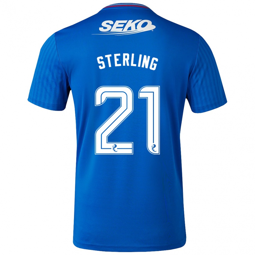 Mujer Camiseta Dujon Sterling #21 Azul 1ª Equipación 2023/24 La Camisa