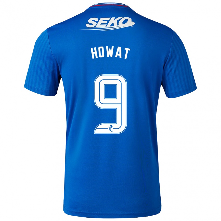 Mujer Camiseta Kirsty Howat #9 Azul 1ª Equipación 2023/24 La Camisa
