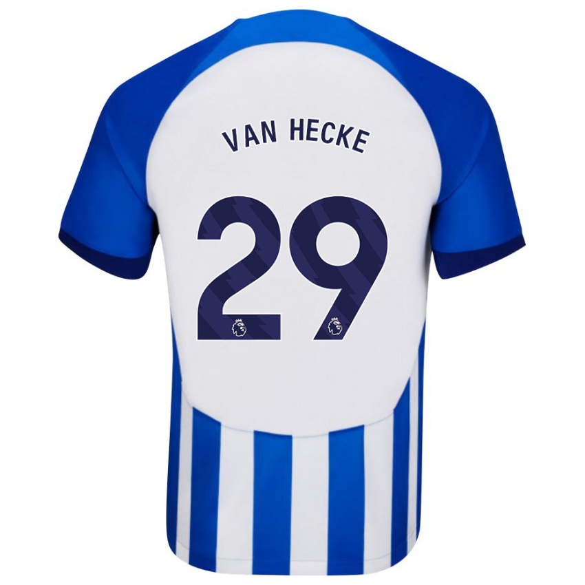 Mujer Camiseta Jan Paul Van Hecke #29 Azul 1ª Equipación 2023/24 La Camisa