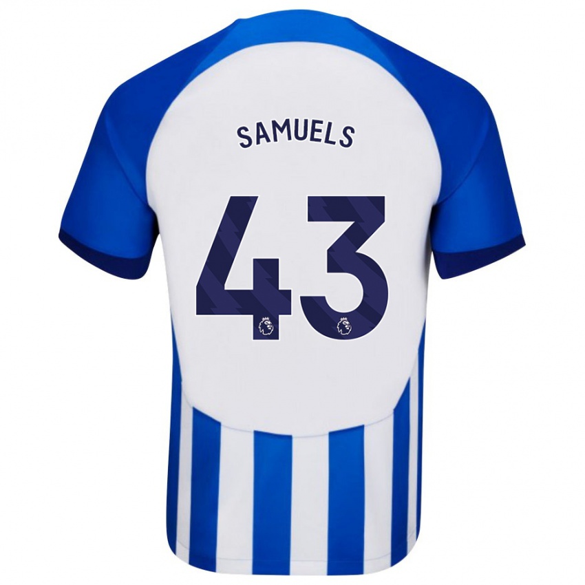 Mujer Camiseta Imari Samuels #43 Azul 1ª Equipación 2023/24 La Camisa