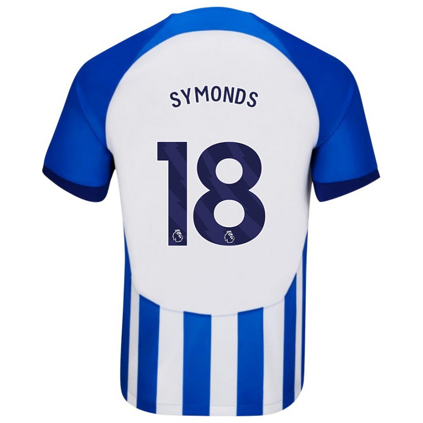Mujer Camiseta Maisie Symonds #18 Azul 1ª Equipación 2023/24 La Camisa