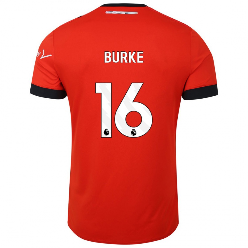 Mujer Camiseta Reece Burke #16 Rojo 1ª Equipación 2023/24 La Camisa