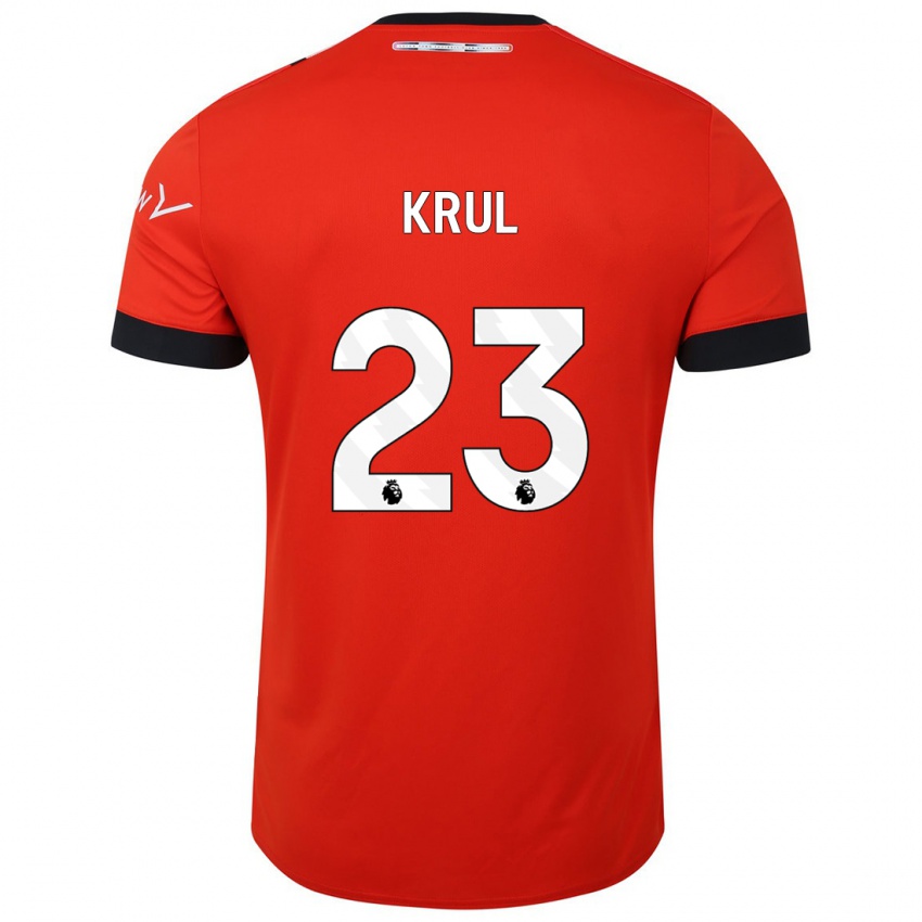 Mujer Camiseta Tim Krul #23 Rojo 1ª Equipación 2023/24 La Camisa