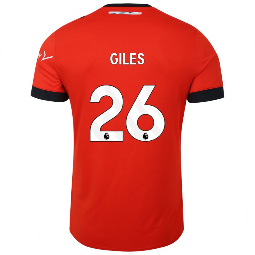 Mujer Camiseta Ryan Giles #26 Rojo 1ª Equipación 2023/24 La Camisa