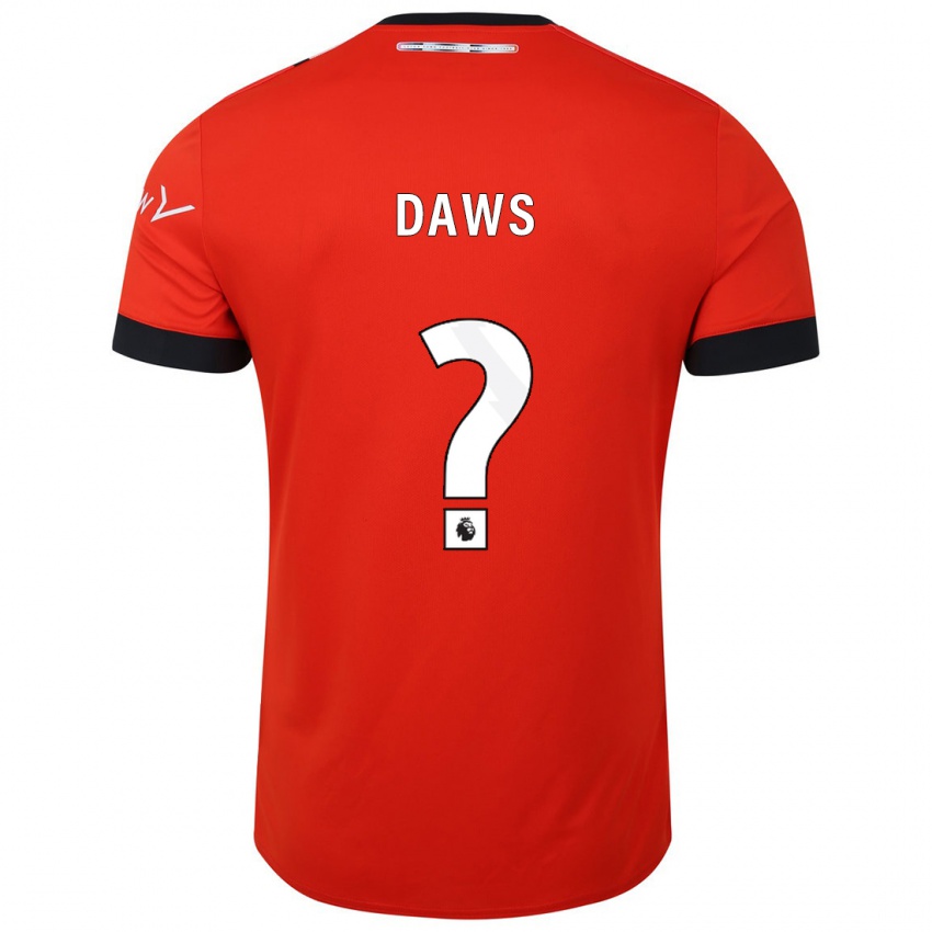 Mujer Camiseta Marcus Daws #0 Rojo 1ª Equipación 2023/24 La Camisa