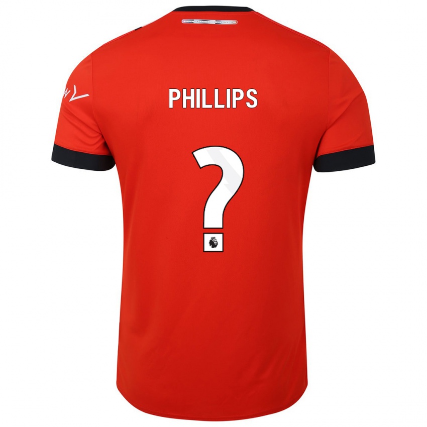Mujer Camiseta Josh Phillips #0 Rojo 1ª Equipación 2023/24 La Camisa