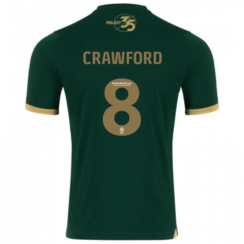 Mujer Camiseta Imy Crawford #8 Verde 1ª Equipación 2023/24 La Camisa