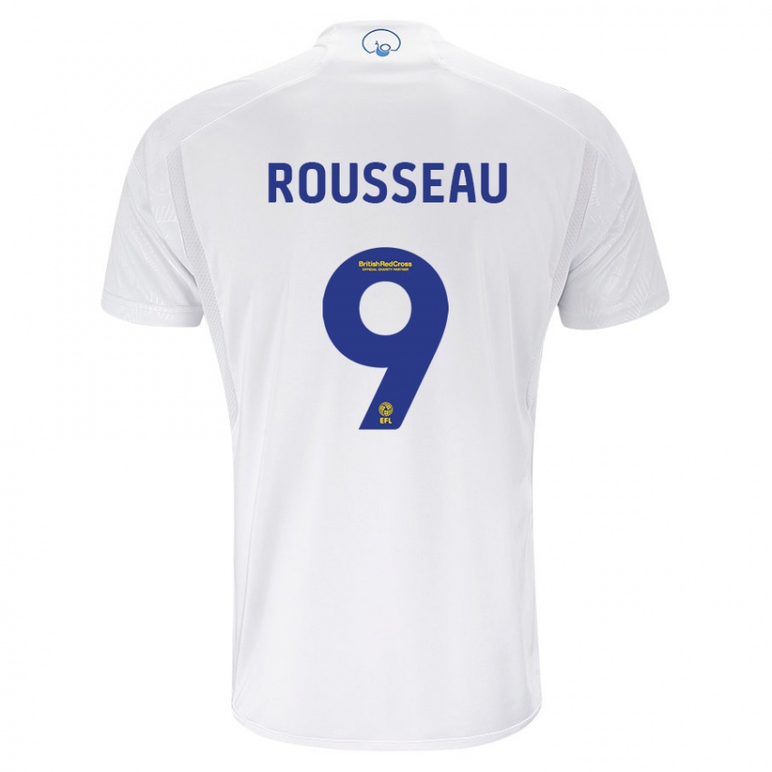 Mujer Camiseta Jess Rousseau #9 Blanco 1ª Equipación 2023/24 La Camisa