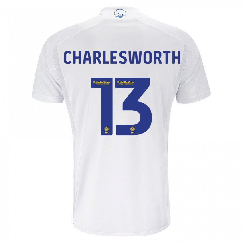 Mujer Camiseta Millie Robshaw-Charlesworth #13 Blanco 1ª Equipación 2023/24 La Camisa