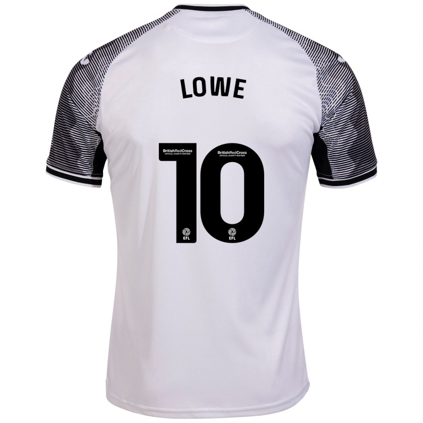 Mujer Camiseta Jamal Lowe #10 Blanco 1ª Equipación 2023/24 La Camisa