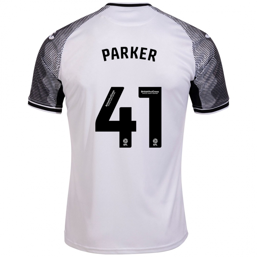 Mujer Camiseta Sam Parker #41 Blanco 1ª Equipación 2023/24 La Camisa