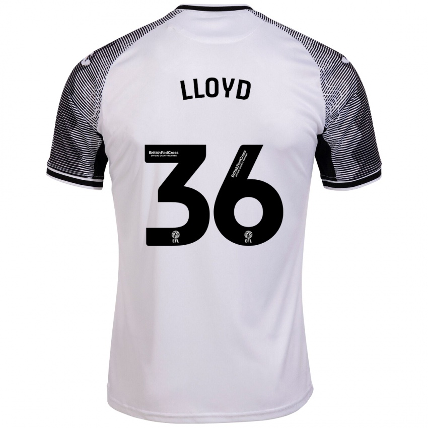 Mujer Camiseta Ben Lloyd #36 Blanco 1ª Equipación 2023/24 La Camisa