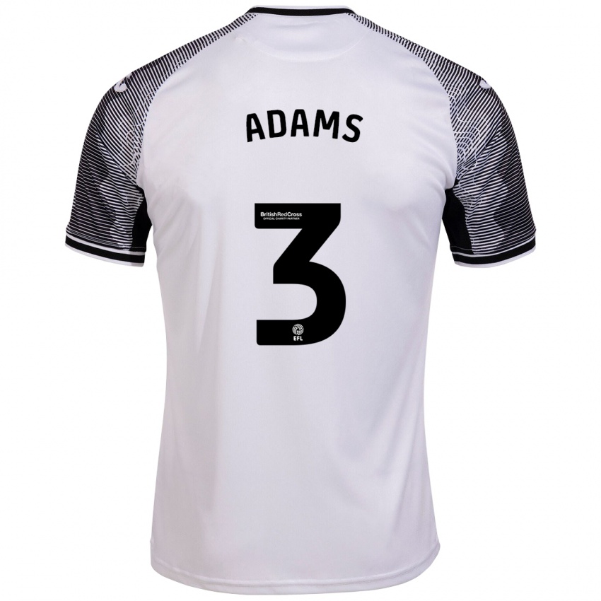 Mujer Camiseta Sarah Adams #3 Blanco 1ª Equipación 2023/24 La Camisa