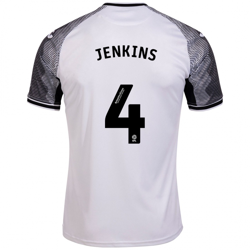 Mujer Camiseta Shaunna Jenkins #4 Blanco 1ª Equipación 2023/24 La Camisa