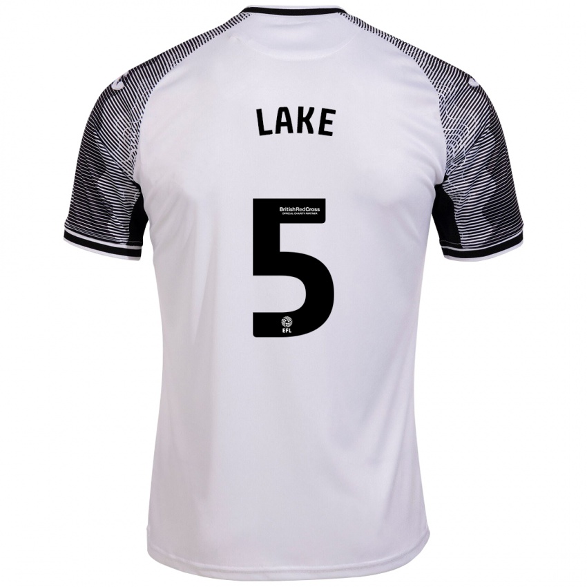 Mujer Camiseta Ellie Lake #5 Blanco 1ª Equipación 2023/24 La Camisa