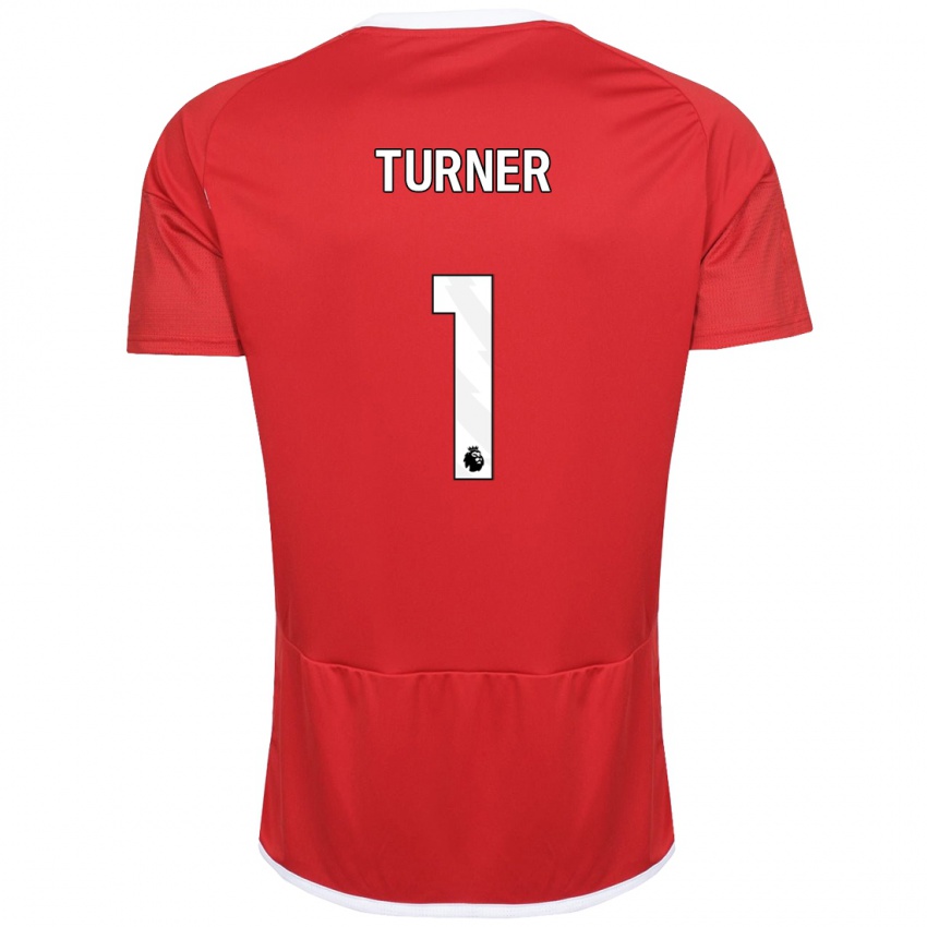 Mujer Camiseta Matt Turner #1 Rojo 1ª Equipación 2023/24 La Camisa