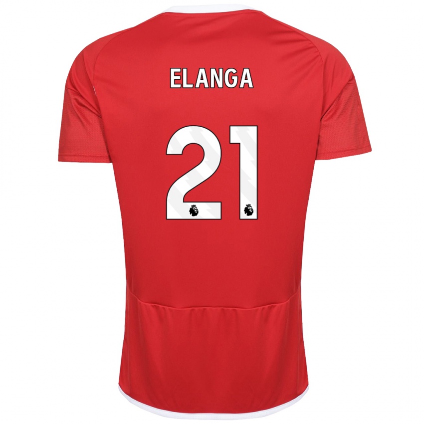 Mujer Camiseta Anthony Elanga #21 Rojo 1ª Equipación 2023/24 La Camisa