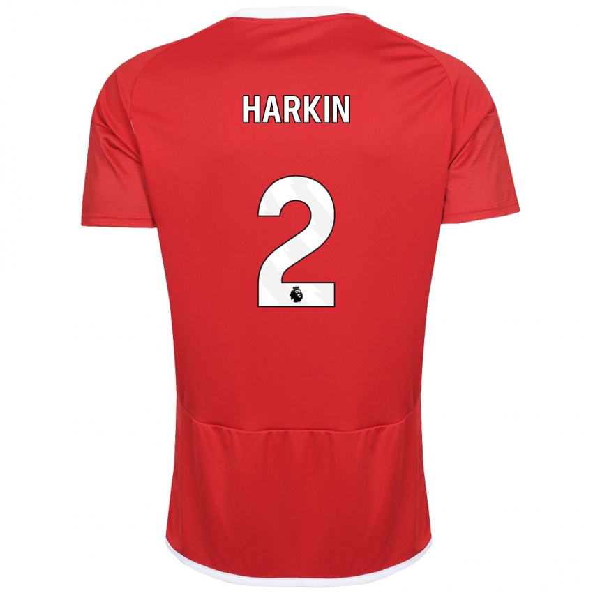 Mujer Camiseta Lyndsey Harkin #2 Rojo 1ª Equipación 2023/24 La Camisa