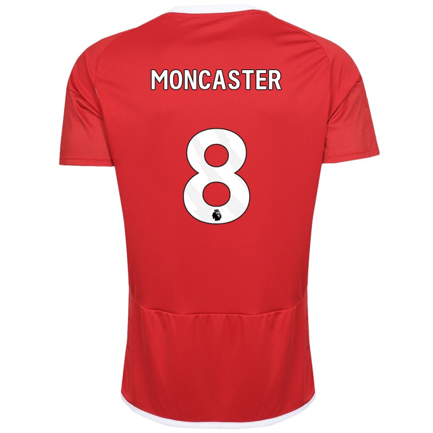Mujer Camiseta Mai Moncaster #8 Rojo 1ª Equipación 2023/24 La Camisa