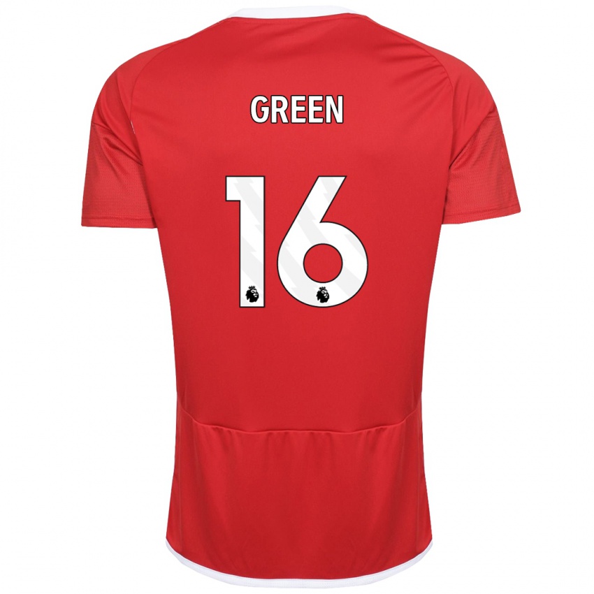 Mujer Camiseta Mollie Green #16 Rojo 1ª Equipación 2023/24 La Camisa
